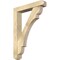 Ekena Millwork Olympic Craftsman Rough Sawn Bracket w/ Offset Brace, Douglas Fir, 6"W x 32"D x 44"H BKT0604X32X44OLY04RDF - alternate 1